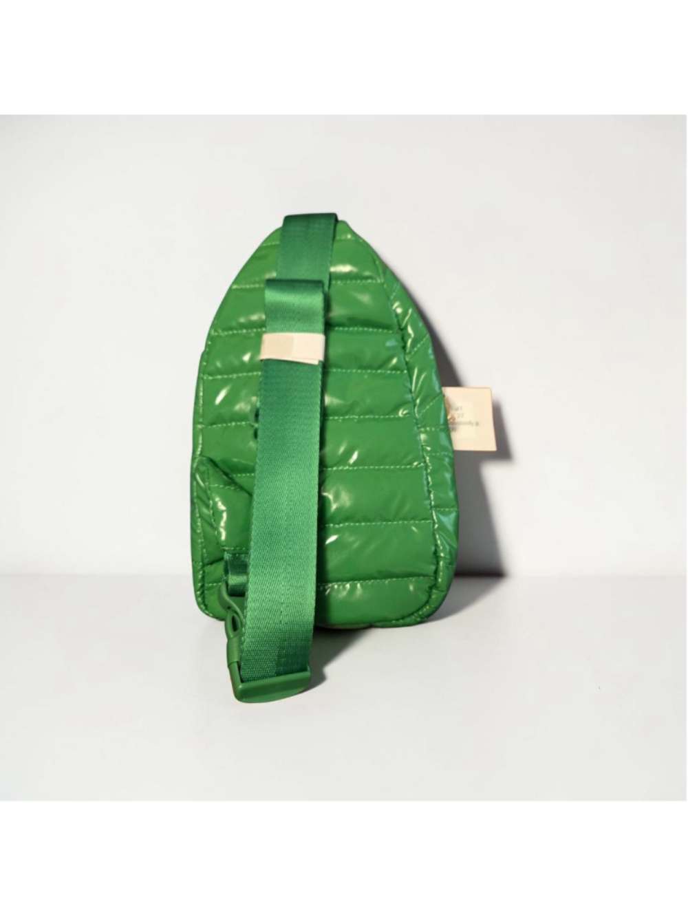 Pretty Simple Crossbody Bag One Size Green with Gold Accents - Picture 3 of 5